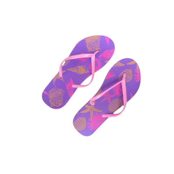 Chanclas Niña -  Morado con Rosa