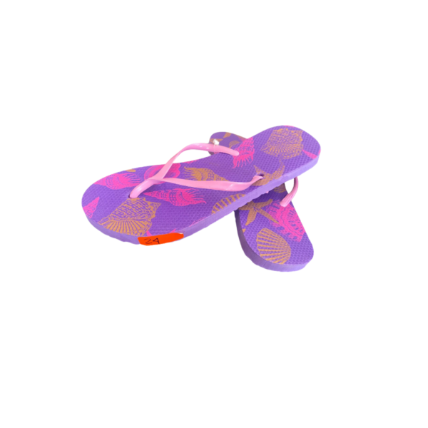 Chanclas Niña -  Morado con Rosa - Image 2