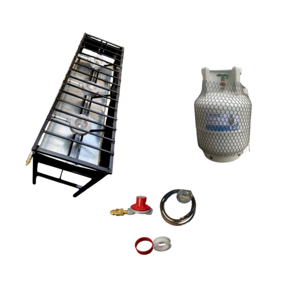 Kit Parrilla de Alta Presión – 3 Quemadores + Tanque 10 kg