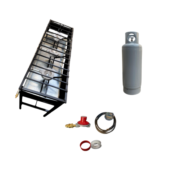 Kit Parrilla de Alta Presión – 3 Quemadores + Tanque 20 kg