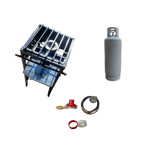 Kit Parrilla de Alta Presión – 1 Quemador + Tanque 20 kg