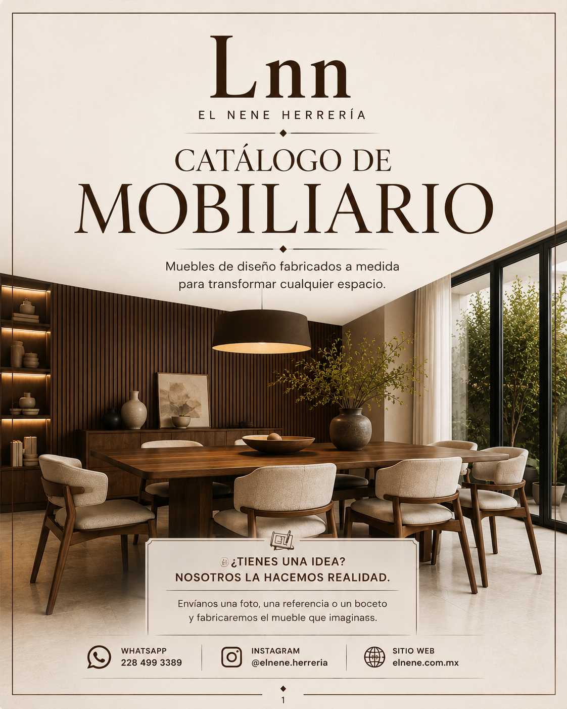 Portada del catálogo interactivo de mobiliario El Nene Herrería